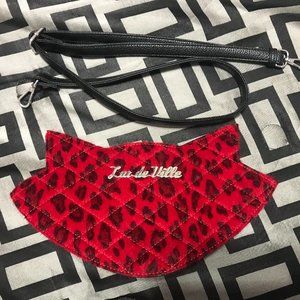 leopard Lux de Ville crossbody purse